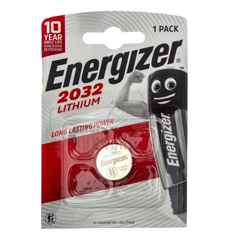 Батарейка Energizer CR2032 BL1 Lithium 3V (1/10/100)