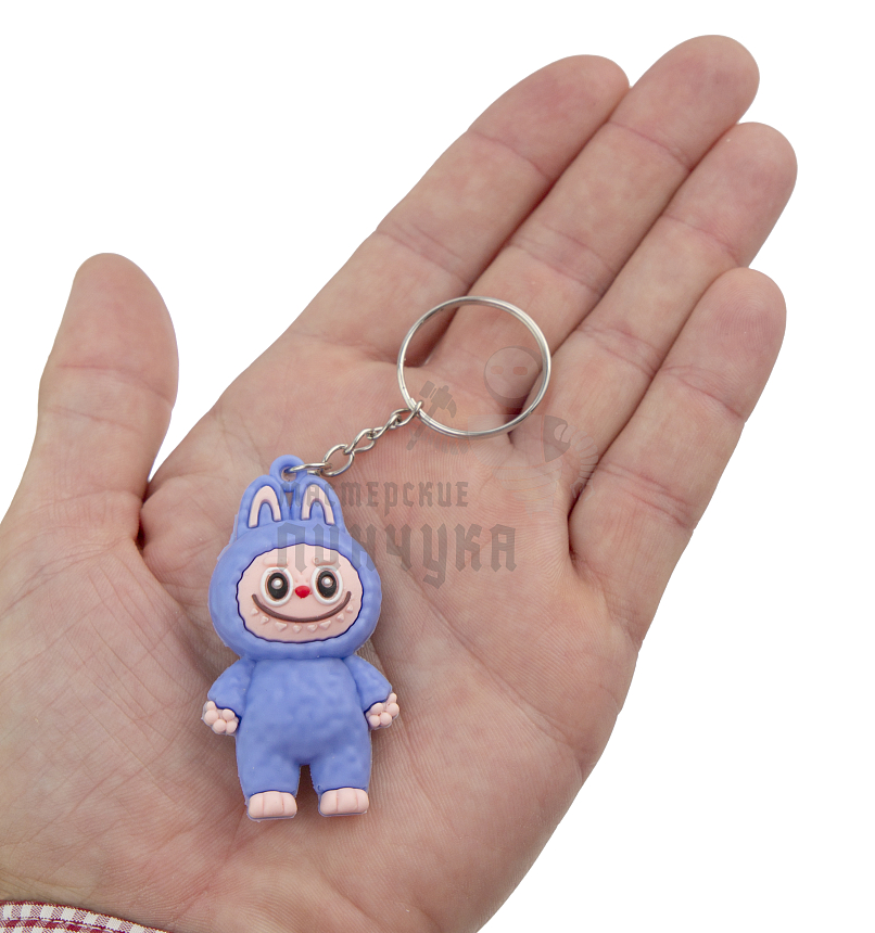 Брелок для ключей "LABUBU" цв. голубой