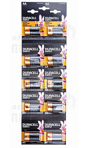 Батарейка DURACELL LR6  2*10 BL20 отрывной  (20/200/16000) - Чертеж