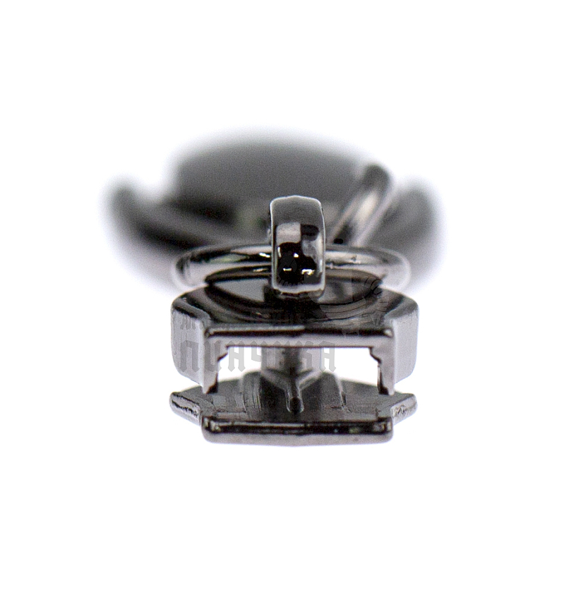 Бегунок для спиральной молнии, тип 5, сумочный N6 цв. никель темн.