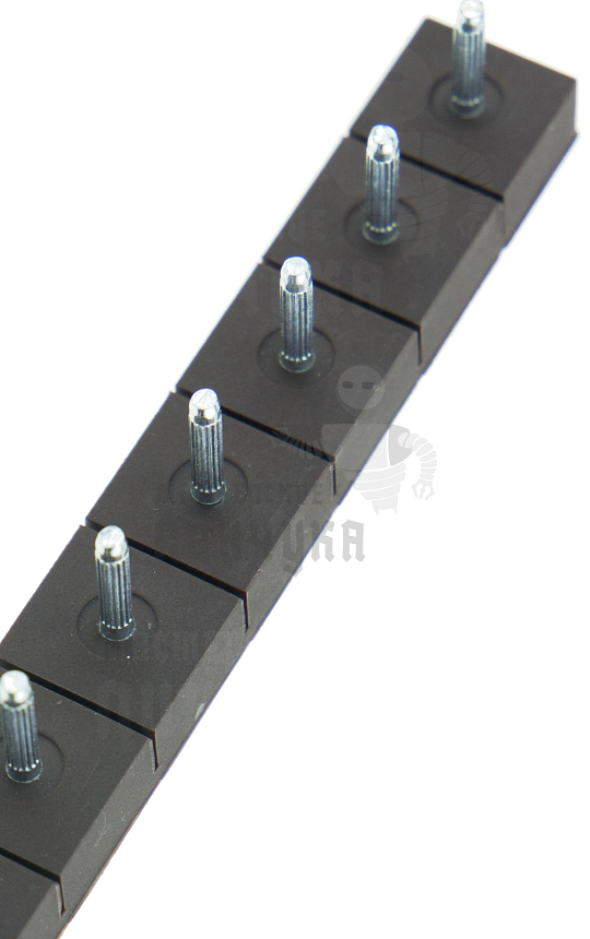 Полоса с тонкими штырями Octopus, р-р узкий, цв.коричневый