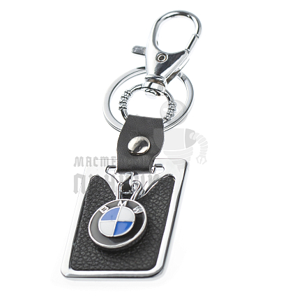 Авто карабин с кольцом для ключей BMW (рифленая)