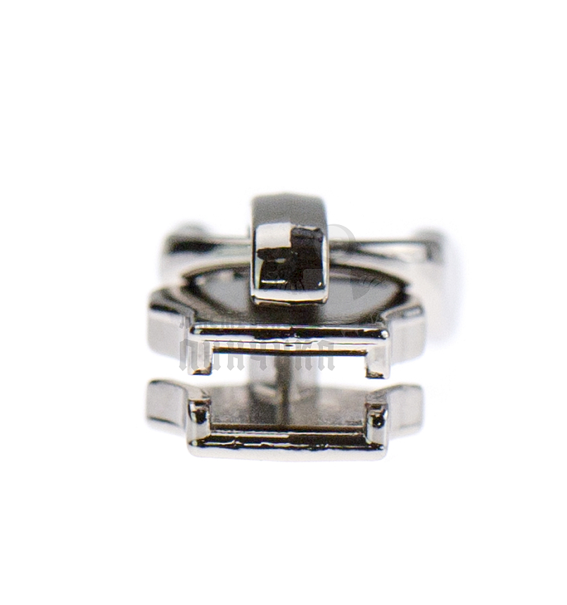 Бегунок сумочный Т5 "JX" (0493), металл, светлая гальваника