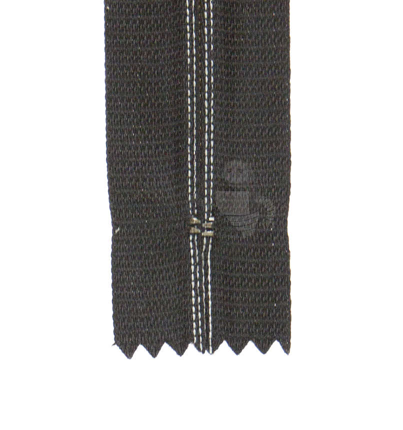 Молния спиральная (витая), Т-3,5 18см, джинсовая, н/р, цв.черный 322