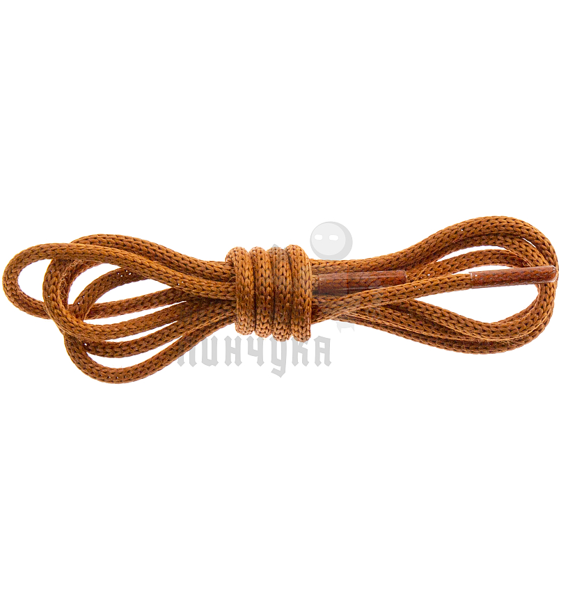 Шнурки круглые с пропиткой (тип 0), 70 см, цв.рыжий