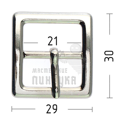 Пряжка обувная, 20мм (А962), цв.хром