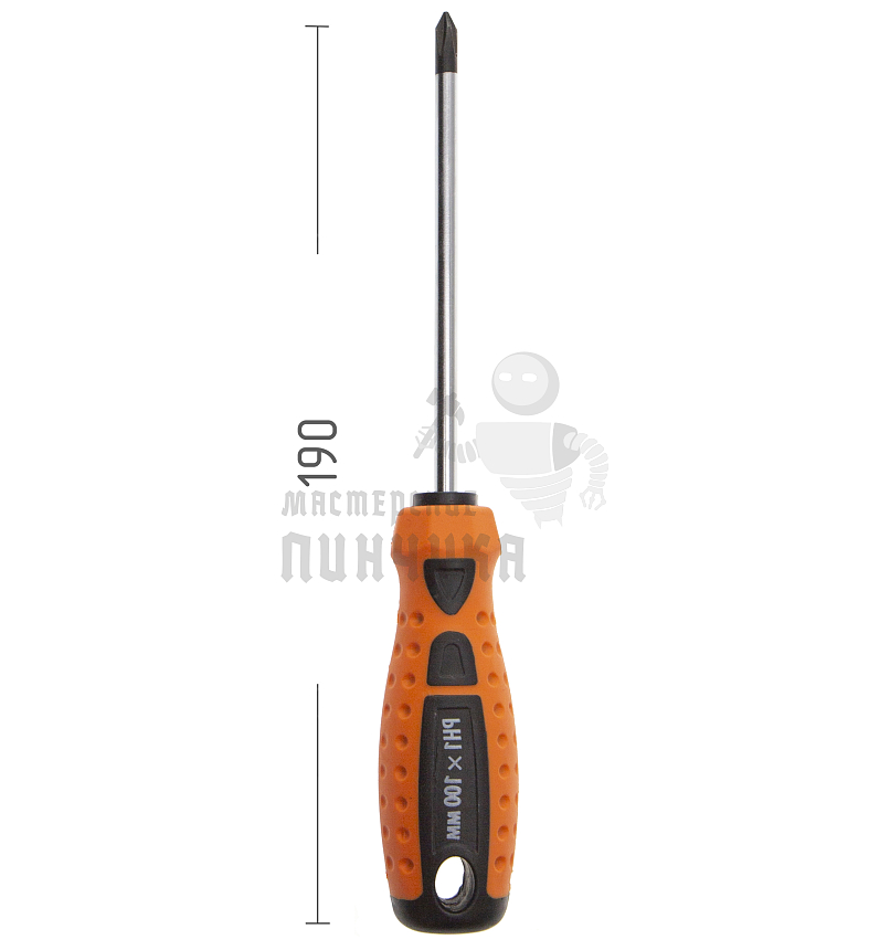 Отвертка "Point", PH1 х 100 мм, CrV, двухкомпонентная рукоятка Sparta