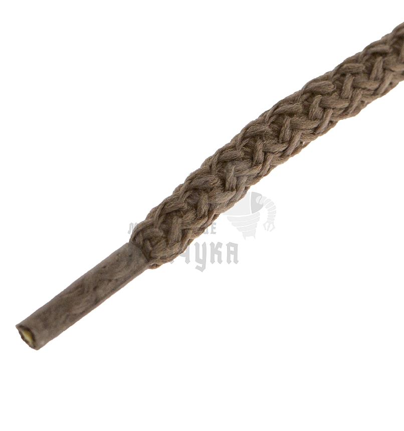 Шнурки круглые с наполнителем, 100см, цв.бежевый