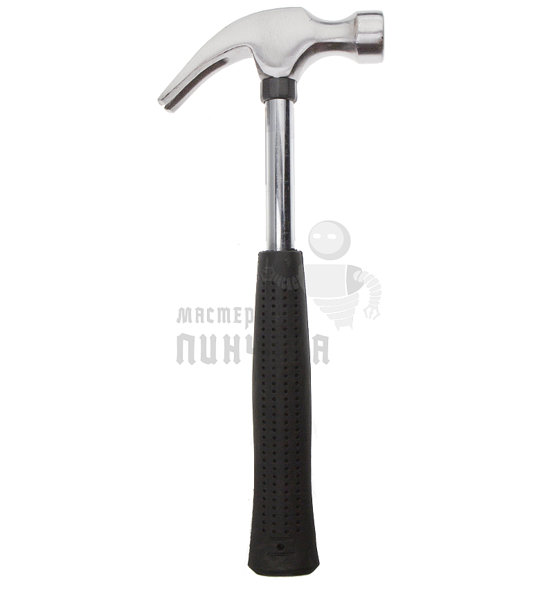 Молоток-гвоздодер, 450 г, боек 27 мм, металлическая трубчатая обрезиненная рукоятка Sparta