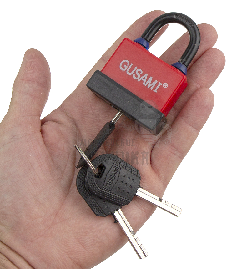 Навесной замок GUSAMI 47мм (красный)