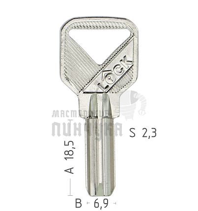 MINI MASL1 MasterLock 18мм полукруглый 2 паза проф. “Э” КНР E-562