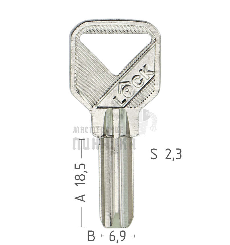 MINI MASL1 MasterLock 18мм полукруглый 2 паза проф. “Э” КНР