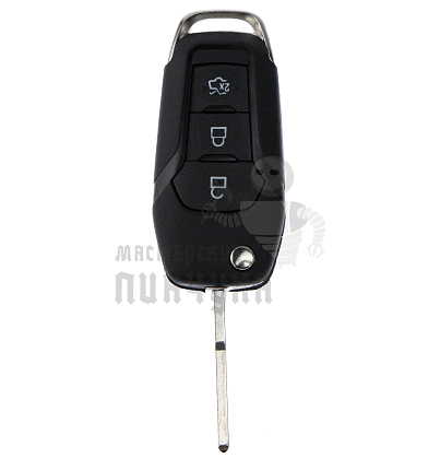 Корпус выкидного ключа FO-24 HU101 HF65 3 кнопки FORD КНР