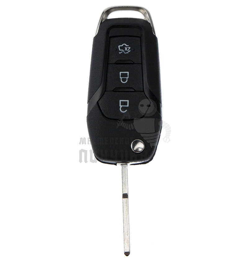 Корпус выкидного ключа FO-24 HU101 HF65 3 кнопки FORD КНР