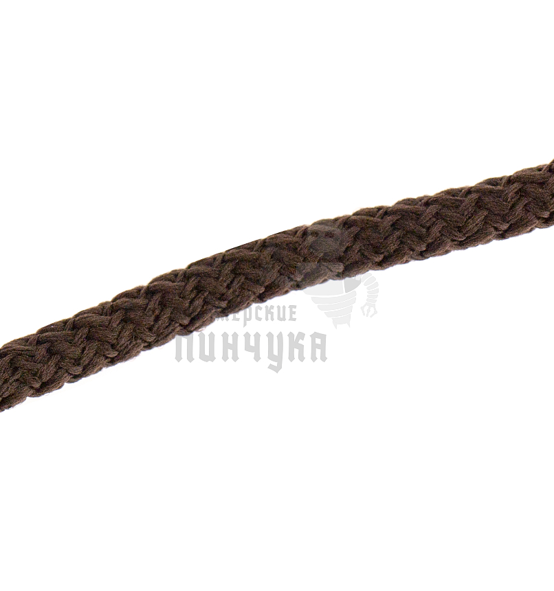 Шнурки круглые с наполнителем, 80см, цв.коричневый