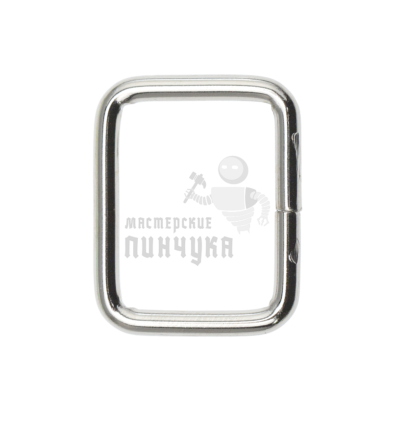 Пряжка - рамка 20мм (толщ. 2,6мм) цв никель.