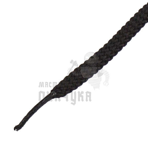 Шнурок черный, плоский тонкий 75 см (Art.425)