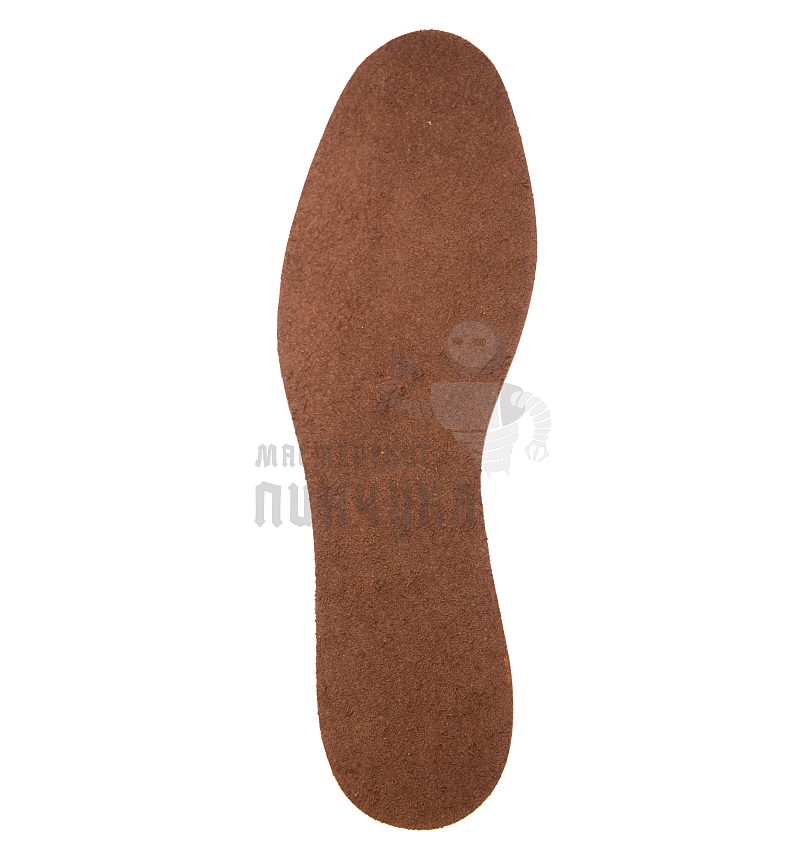 Стельки из натуральной кожи, р-р 42-43 цв.коричневый
