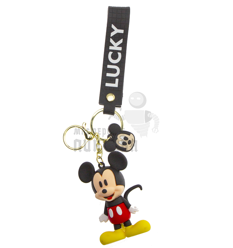 Брелок для ключей "Микки Маус LUCKY" + карабин