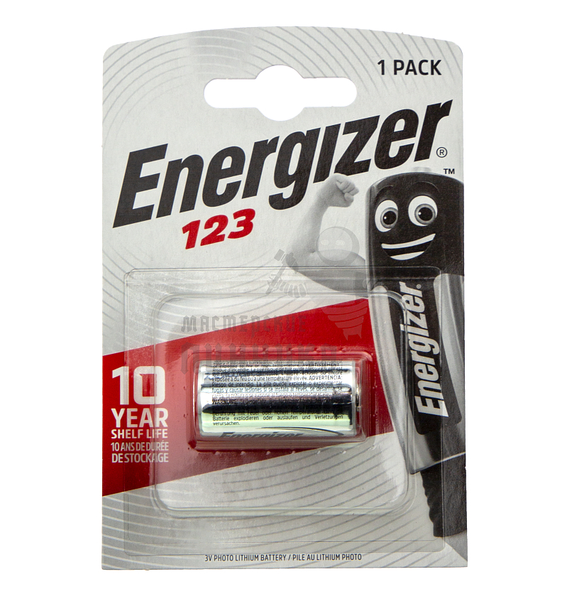 Батарейка Energizer CR123 BL1  Lithium 3V (1/6/60)