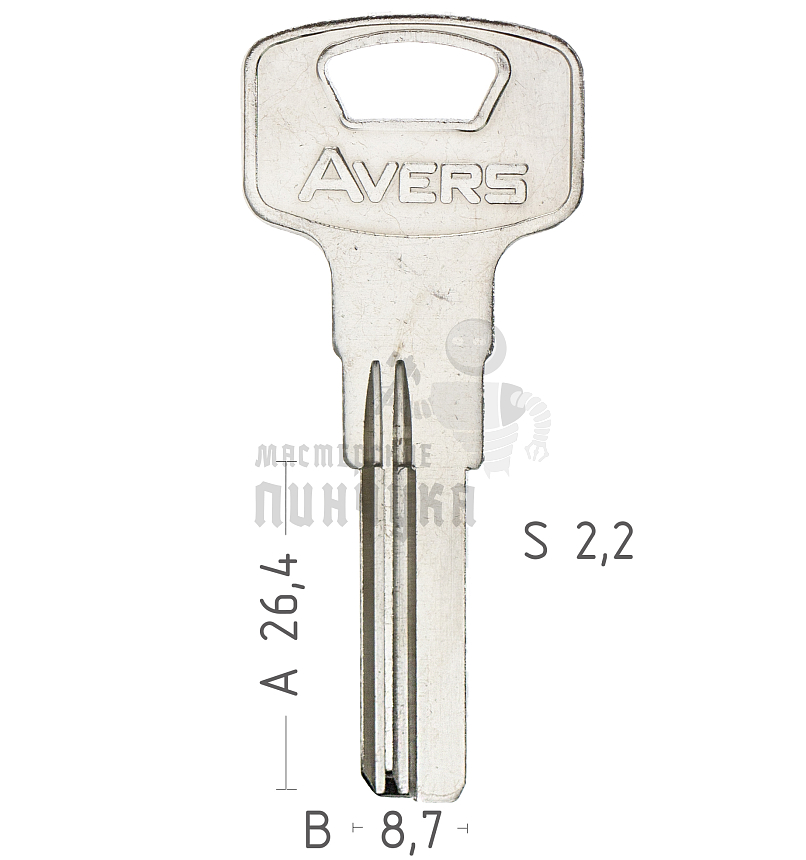 AVERS AVE-1D 26.4x8.65*2.15мм КНР