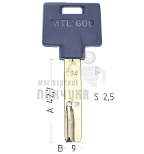 Mul-T-Lock: Профиль 264s+ Original "INTERACTIVE" - Чертеж