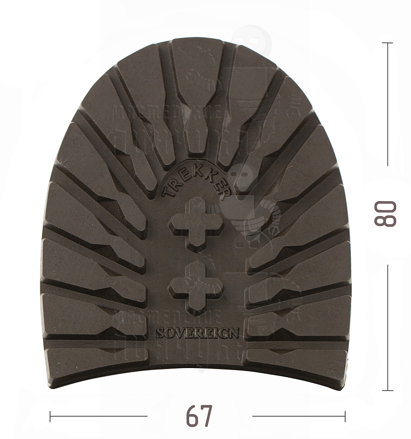 Набойка "Trekker Sovereign" р.2 (3/4) жен. цв. коричневый, Зима 10мм