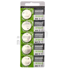 Батарейка MAXELL CR2032 BL5 GREEN (CN) 3V (5/100/500) - Чертеж