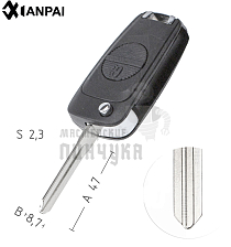 Корпус  NISSAN M06 2кн выкидн   КНР - Чертеж