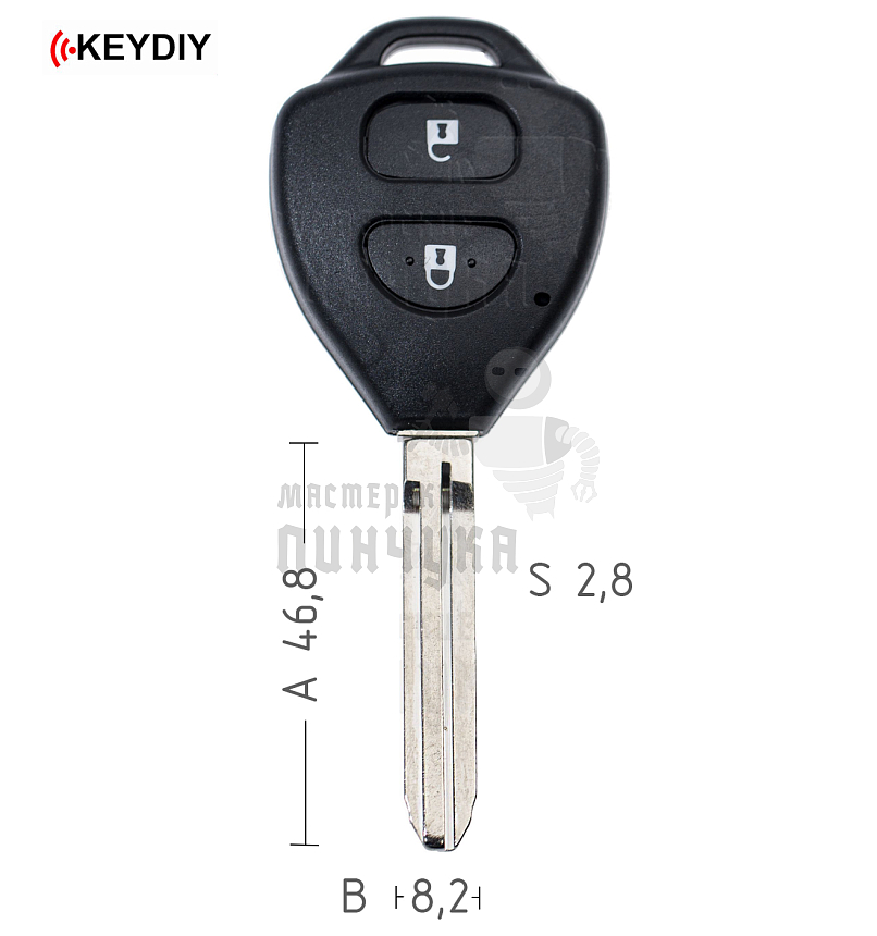Ключ серии B в стиле TOYOTA для KD900 без встроенного чипа КНР