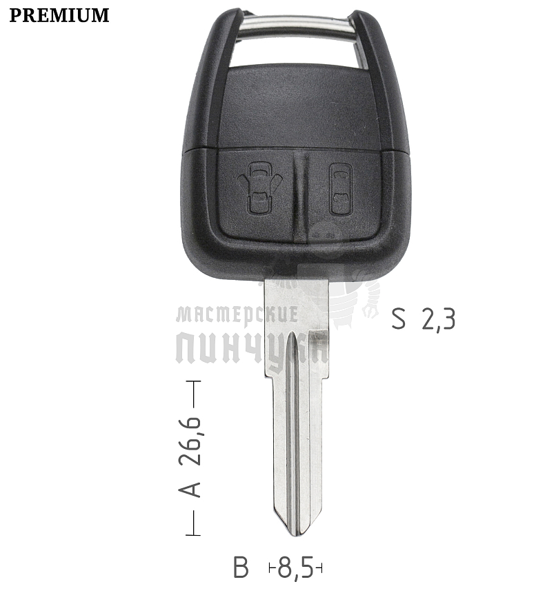 Корпус  OPEL S23 left 2кн   КНР