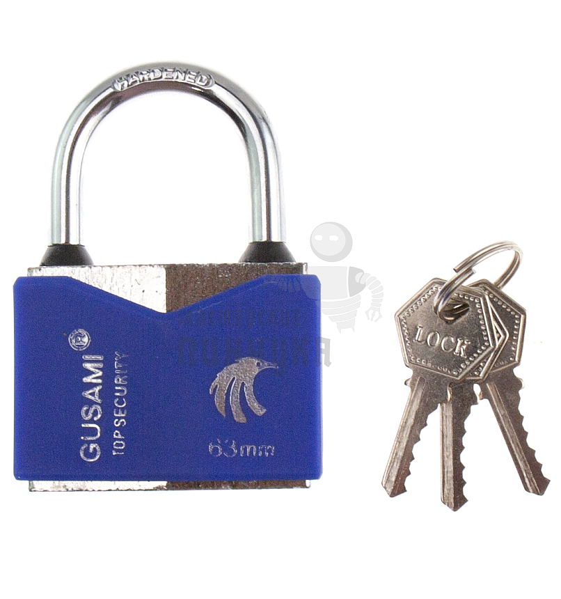 Навесной замок "GUSAMI", 63мм (цвет произвольный)