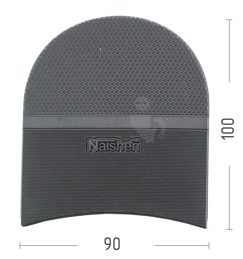 Набойка NAISHEN 675L, разм. 102*90*6,5мм, цв. черный