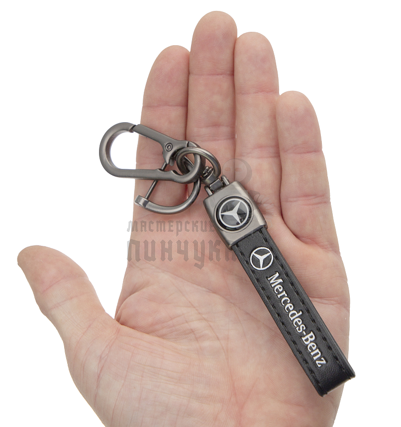 Авто карабин кожаный MERCEDES BENZ