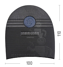 Набойка Magna 76, цв. чёрный - Чертеж