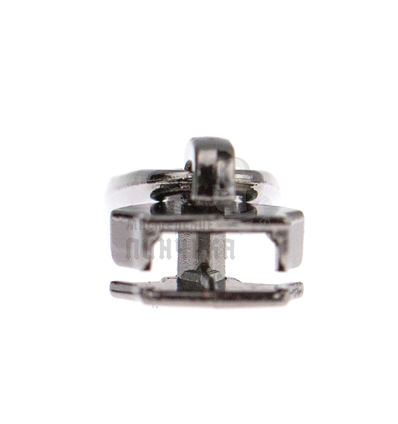 Бегунок для спиральной молнии, тип 5, сумочный N4, цв. черный никель