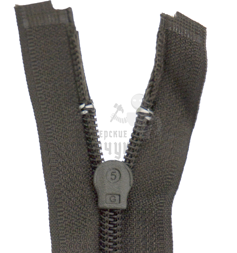 Молния спиральная (витая) тип 5 60см разъем цв 328 груша РЕВЕРС