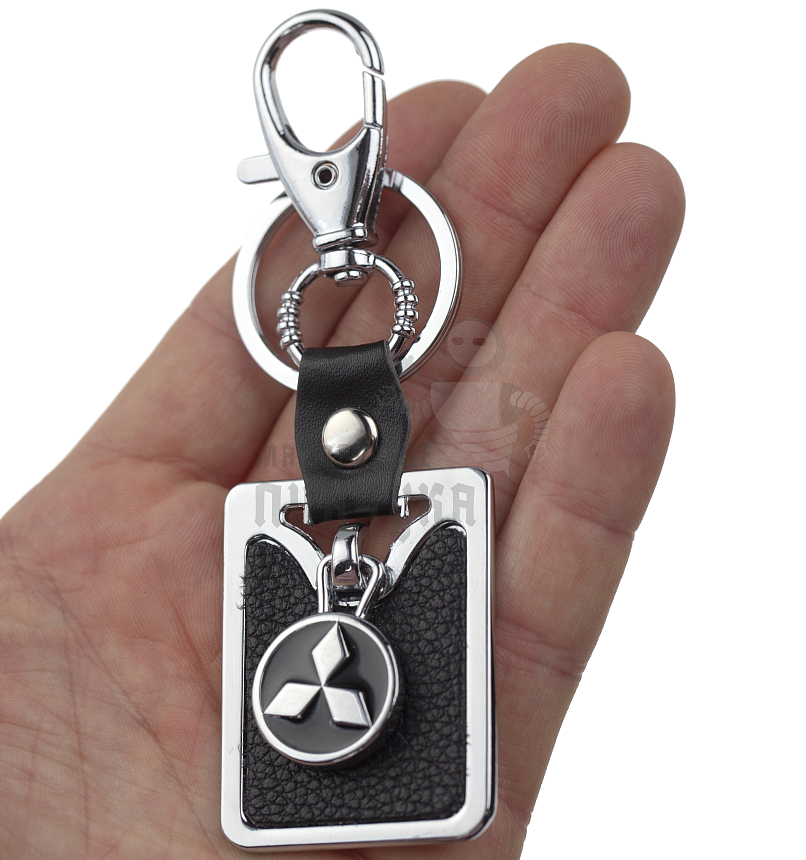 Авто карабин с кольцом для ключей MITSUBISHI