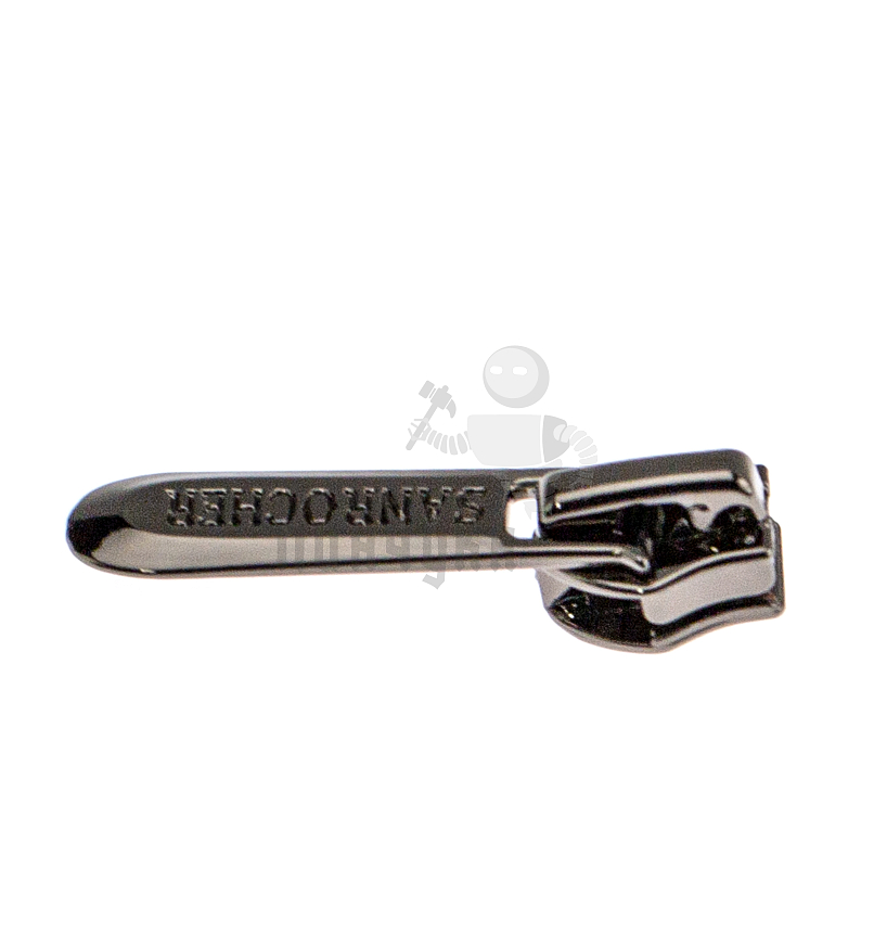 Бегунок Т7 JX декоративный №3, цв.темная гальваника