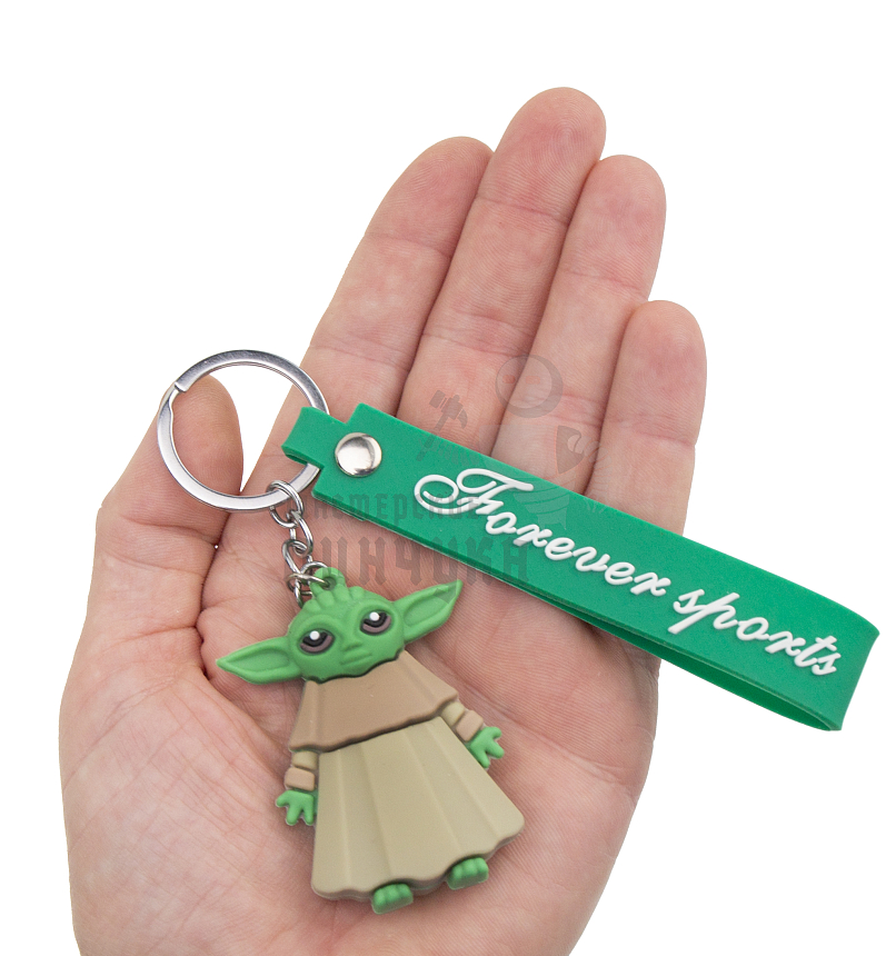 Брелок для ключей "малыш Йода" с кольцом