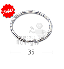 КОЛЬЦО 35F РИФЛЕНОЕ - Чертеж