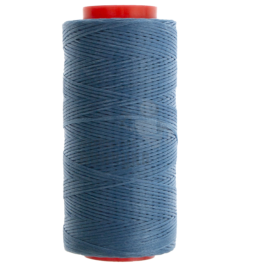 Нитки прошивочные вощеные 150D-200м, цв.голубой (116), плоские, толщина 0,6мм