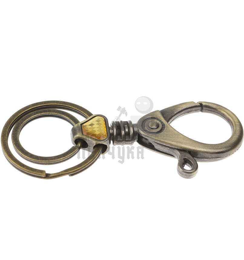 Карабин с двумя кольцами для ключей