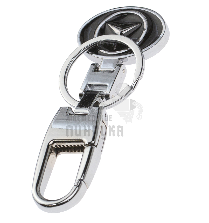 Авто карабин с кольцом для ключей MERCEDES
