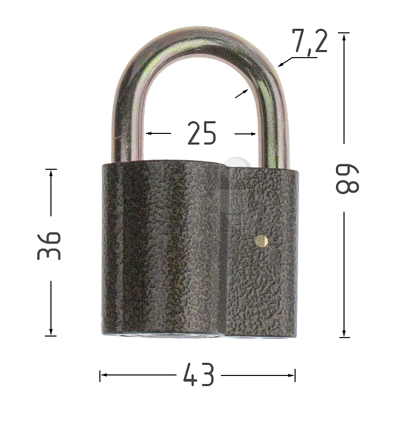 Навесной замок Avers PD-20-50-Blister