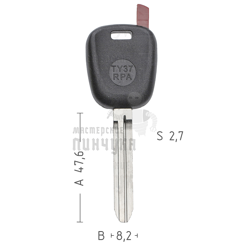 T00TY37RPB TP00TOYO-15.P2  а/пласт.с мест.п/чип TOYOTA