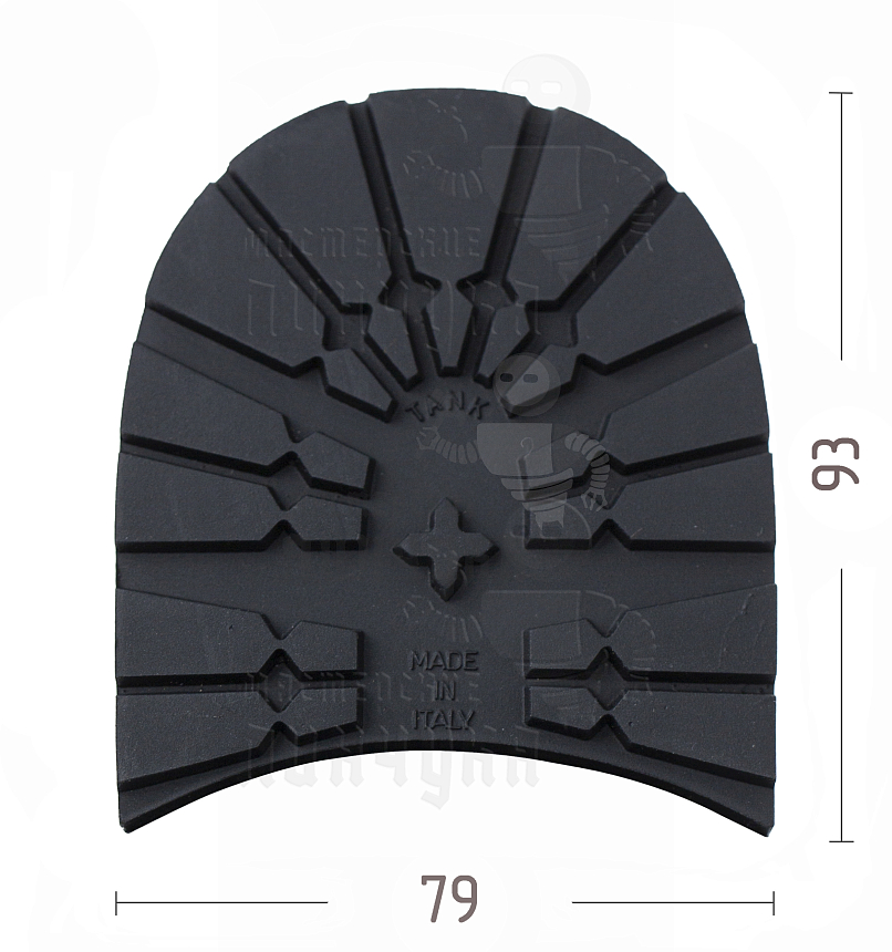 Набойка "Dunlop Tank" р.41-42, цв. черный, 8мм