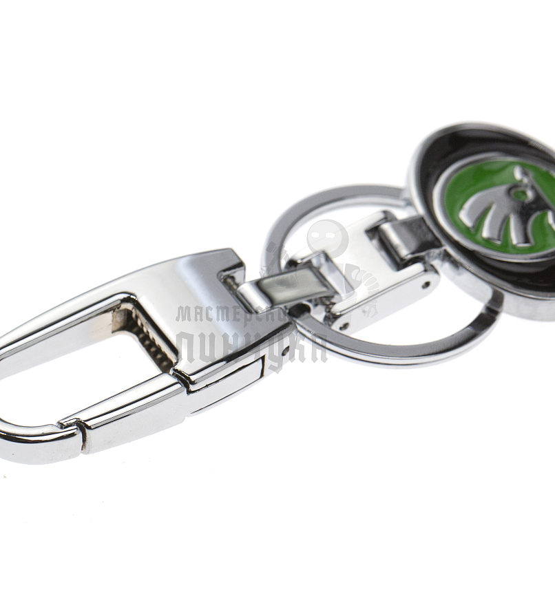 Авто карабин с кольцом для ключей SKODA