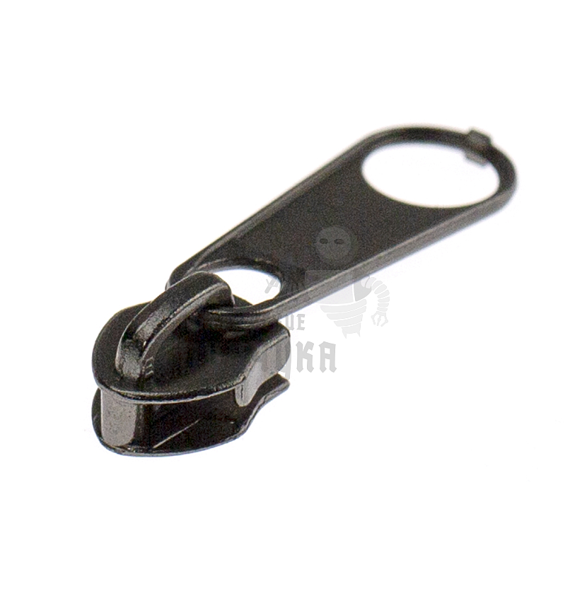 Бегунок для спиральной молнии, тип 5, сумочный, цв. черный никель