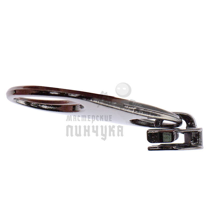 Бегунок для спиральной молнии, тип 5, сумочный N12 цв. никель темн.